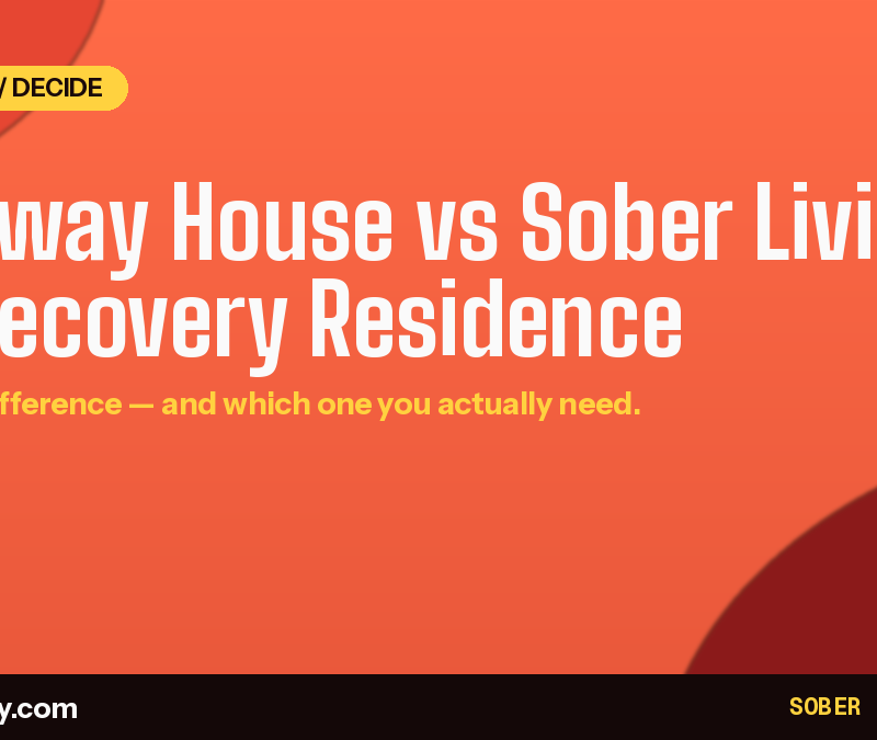 Halfway house vs sober living vs recovery residence comparison — 619 Recovery San Diego